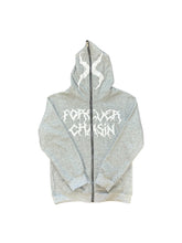 Load image into Gallery viewer, Grey "$$$" Full Zip Hoodie