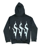 Load image into Gallery viewer, Black "$$$" Full Zip Hoodie