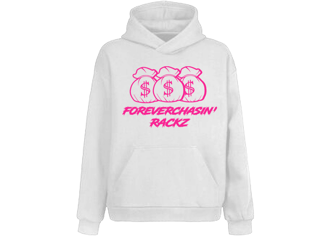 White/Pink FCR Hoodie